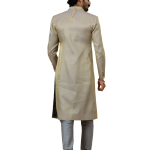 Stunning Golden-Grey Banarasi Brocade Achkan for Men | Father-Son Combo | Grooms & Weddings | Jaipurio
